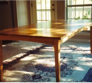 Fine hand crafted wood table by Robert Jarry