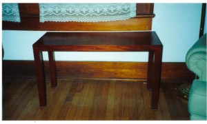 Fine hand crafted wood table by Robert Jarry