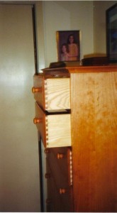 Fine hand crafted wood dresser by Robert Jarry