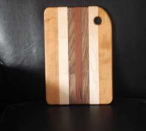 Fine wood cutting board by Robert Jarry of Austin, TX