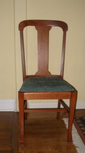 Fine hand crafted wood chair by Robert Jarry